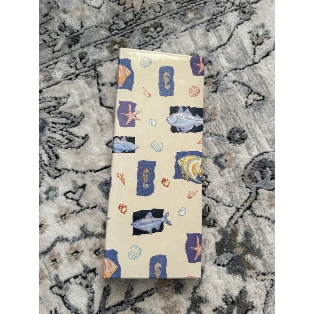 VTG Panoramic 4x12 Photo Album| 24 Pocket Pages | RARE 🏝️🌊☀️🐠🐟Beach Print
